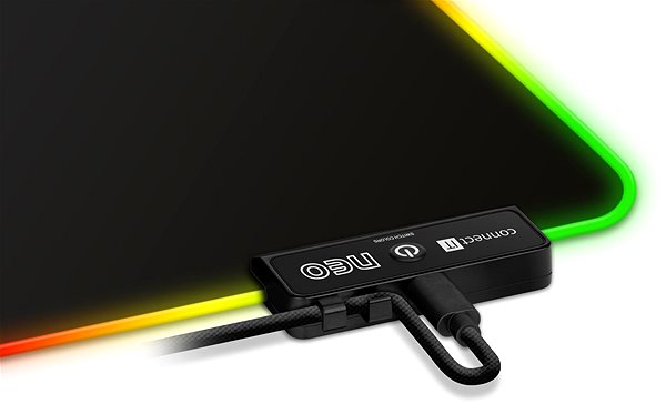 Egérpad CONNECT IT CMP-3100-LG NEO RGB, fekete Jellemzők/technológia