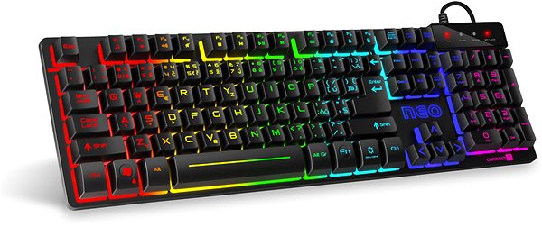 Gaming Keyboard CONNECT IT Neo Pro gaming keyboard black Lateral view