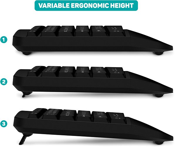 Keyboard and Mouse Set CONNECT IT FOR HEALTH Wireless Combo - CZ/SK ...