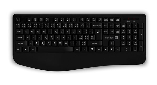 Keyboard and Mouse Set CONNECT IT CKM-7803-CS (CZ+SK), Black Keyboard
