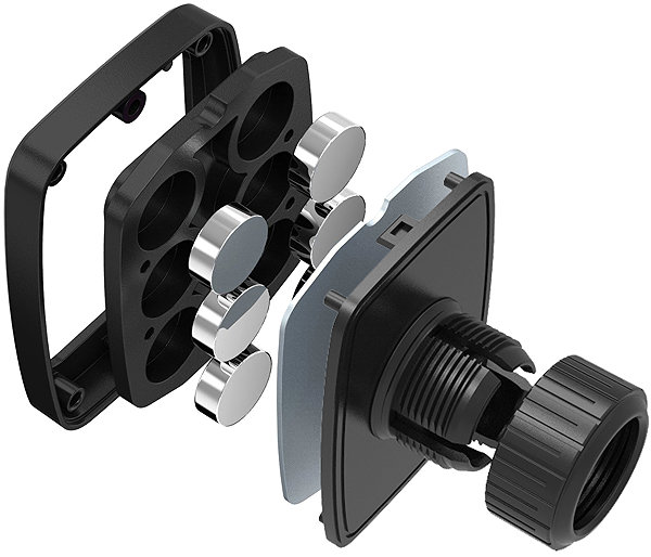 Phone holder CONNECT IT InCarz 6Strong360 Pro Magnetic Car Grille Holder ...