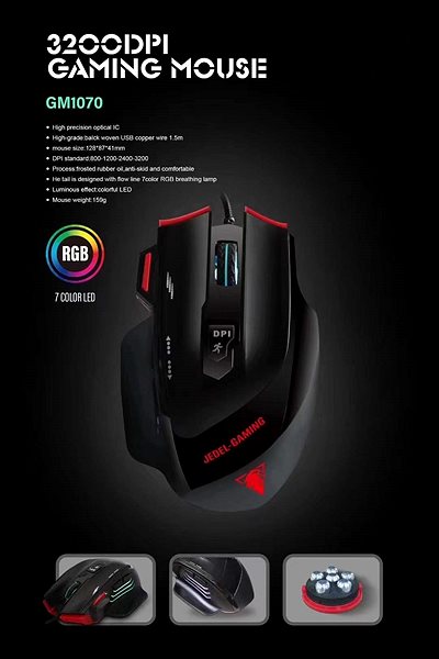 Gaming Mouse JEDEL GM1070 Features/technology