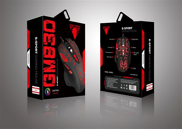 Gaming-Maus JEDEL GM830 Gaming Mouse Verpackung/Box