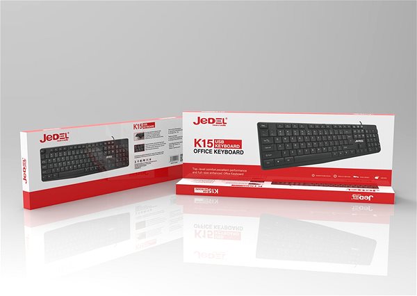 Tastatur JEDEL K15 Office 2021 Keyboard - US Verpackung/Box