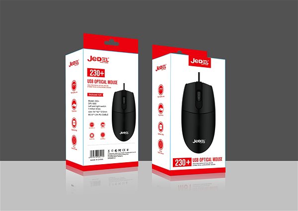 Mouse JEDEL 230+ Office Optical Quiet Packaging/box