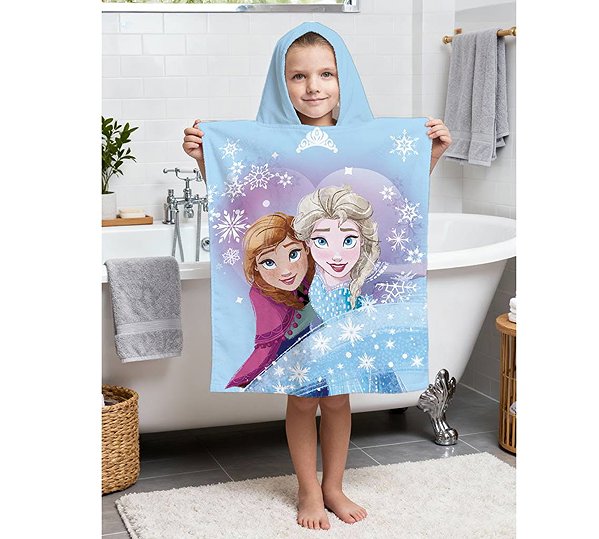 Jerry Fabrics Frozen Winter fun poncho 50 × 115 cm .