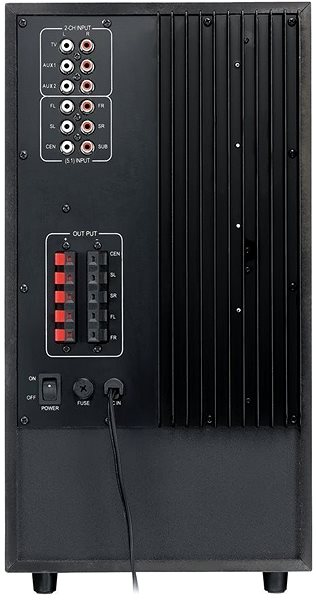 Reproduktory Genius SW-HF 5.1 6000 Ver. II Možnosti pripojenia (porty)