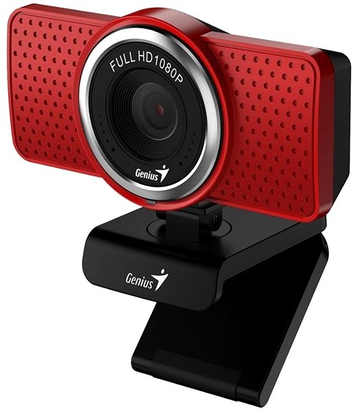 Webcam GENIUS ECam 8000 rot Seitlicher Anblick