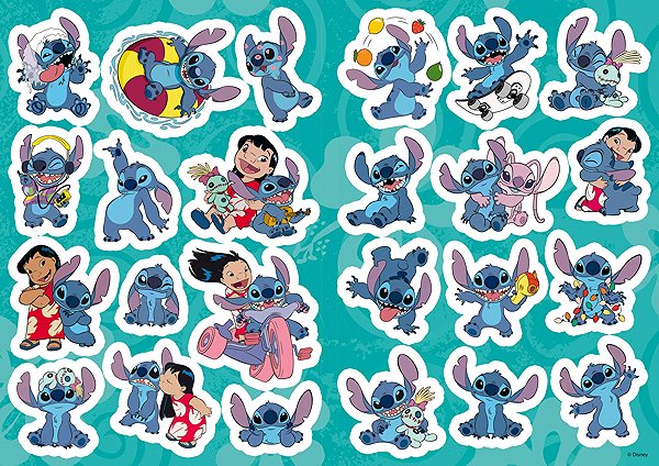Colouring book A4 colouring book with stickers Lilo & Stitch .