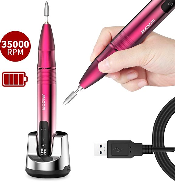 Electric nail file JIMDOA Cordless nail grinder JMD-109P pink .