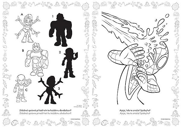 colouring page Jiri Models colouring page A4 Spidey .