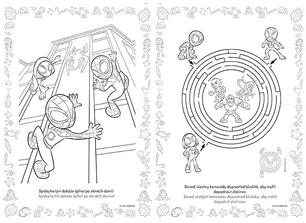colouring page Jiri Models colouring page A4 Spidey .