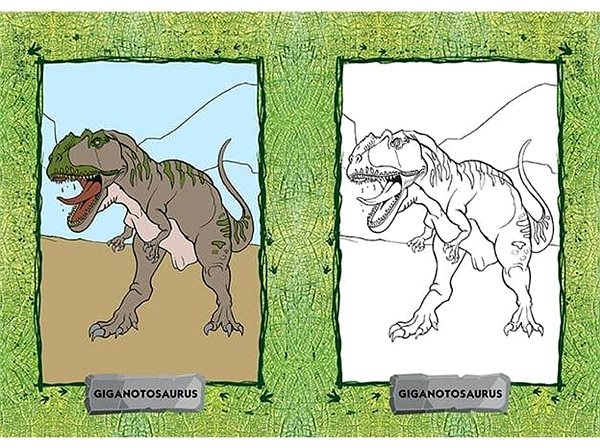 Colouring Pages Jiri Models Colouring Pages A5+/Dino.