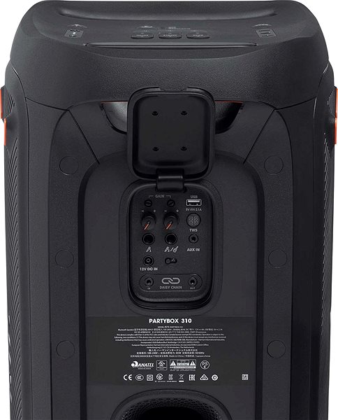 Bluetooth Speaker JBL Partybox 310 Connectivity (ports)
