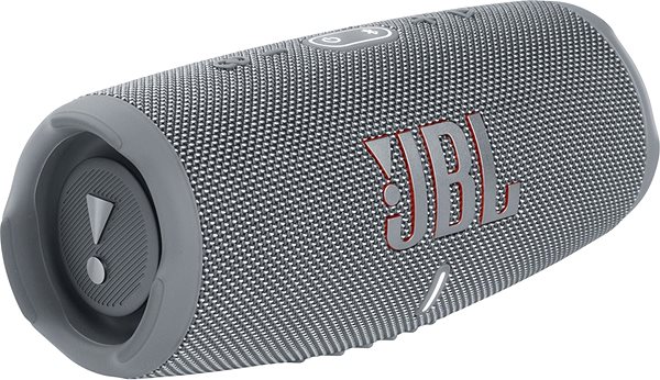 Bluetooth-Lautsprecher JBL Charge 5 Grau Seitlicher Anblick