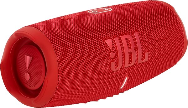Bluetooth-Lautsprecher JBL Charge 5 Rot Seitlicher Anblick