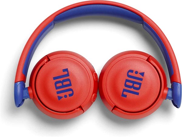 Vezeték nélküli fül-/fejhallgató JBL JR310BT piros Hátoldal