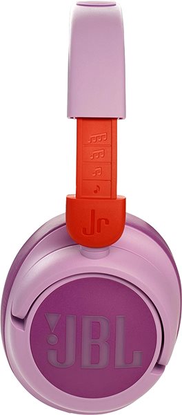 Kabellose Kopfhörer JBL JR 460NC - rosa Seitlicher Anblick