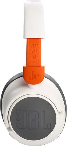 Kabellose Kopfhörer JBL JR 460NC - weiß Seitlicher Anblick