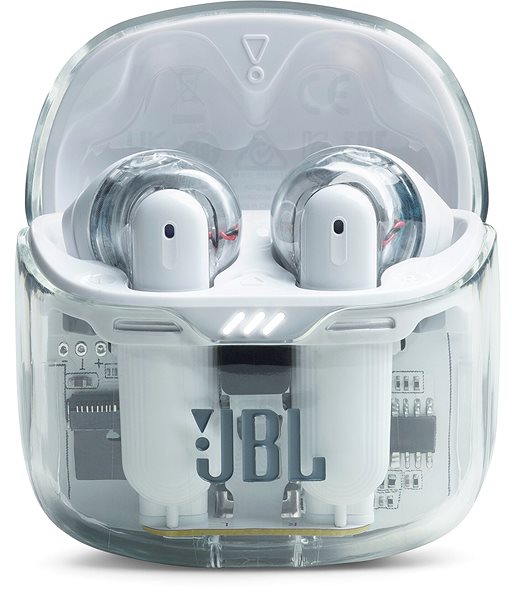 Vezeték nélküli fül-/fejhallgató JBL Tune Flex Ghost White ...