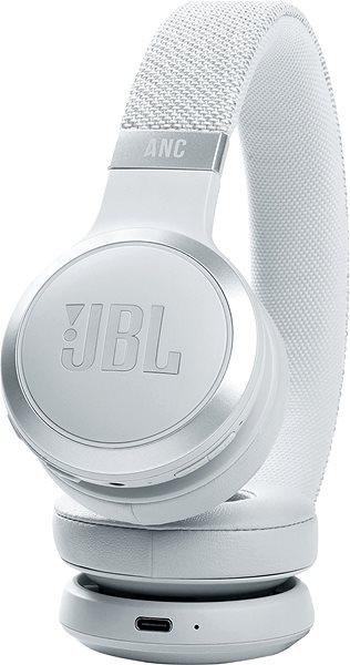 Kabellose Kopfhörer JBL Live 460NC Weiß Anschlussmöglichkeiten (Ports)