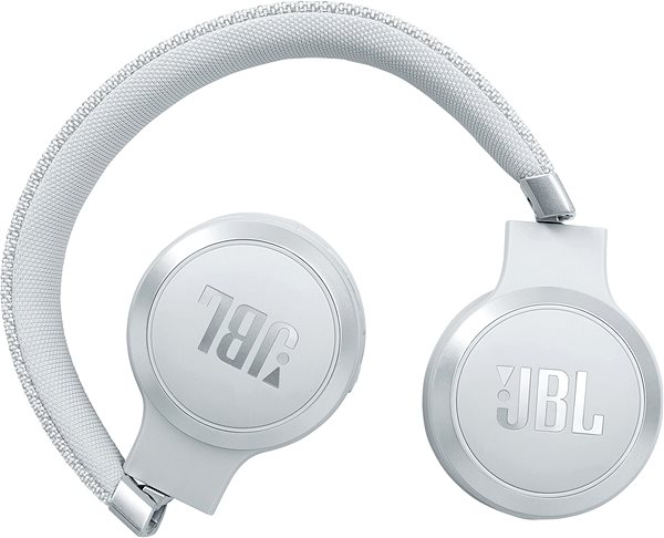 Wireless Headphones JBL Live 460NC, White Back page