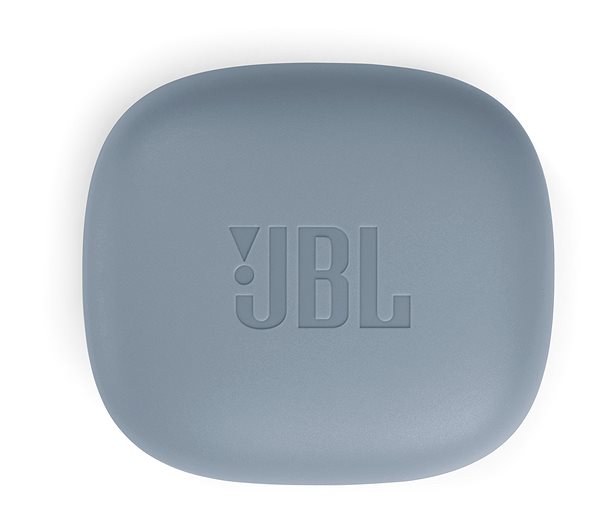 Kabellose Kopfhörer JBL Wave 300TWS blau Seitlicher Anblick