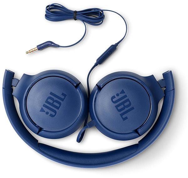 Fej-/fülhallgató JBL Tune500 kék Csatlakozási lehetőségek (portok)