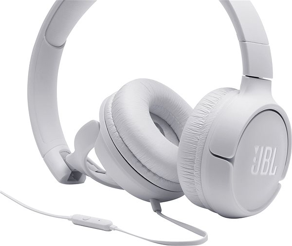 Headphones JBL Tune500 white Lateral view