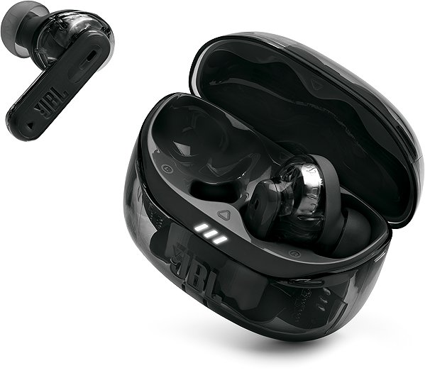 Vezeték nélküli fül-/fejhallgató JBL Tune Beam 2 Ghost Black ...