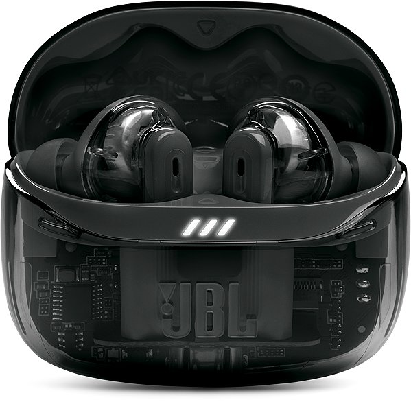 Vezeték nélküli fül-/fejhallgató JBL Tune Beam 2 Ghost Black ...
