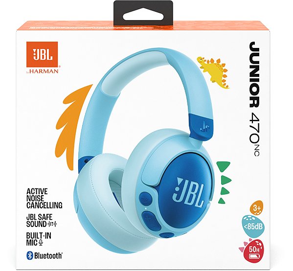 Vezeték nélküli fül-/fejhallgató JBL JR470 kék ...