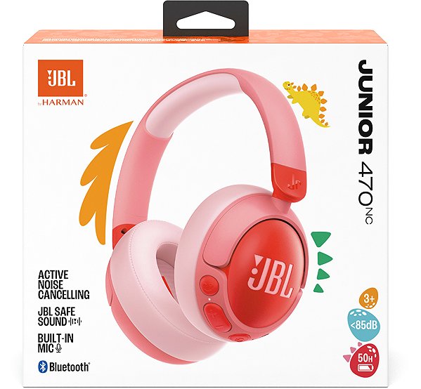 Vezeték nélküli fül-/fejhallgató JBL JR470 rózsaszín ...