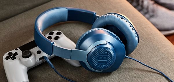 Gaming Headphones JBL Quantum 100 Blue Lifestyle