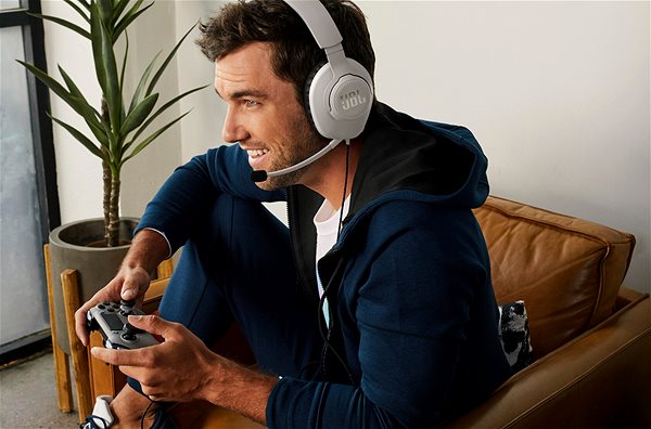 Gaming-Headset JBL Quantum 100P Console weiß Lifestyle