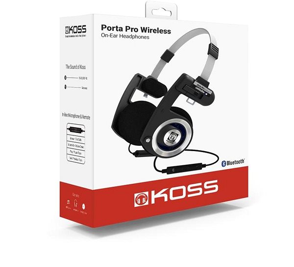 Vezeték nélküli fül-/fejhallgató Koss PORTA PRO Wireless Csomagolás/doboz