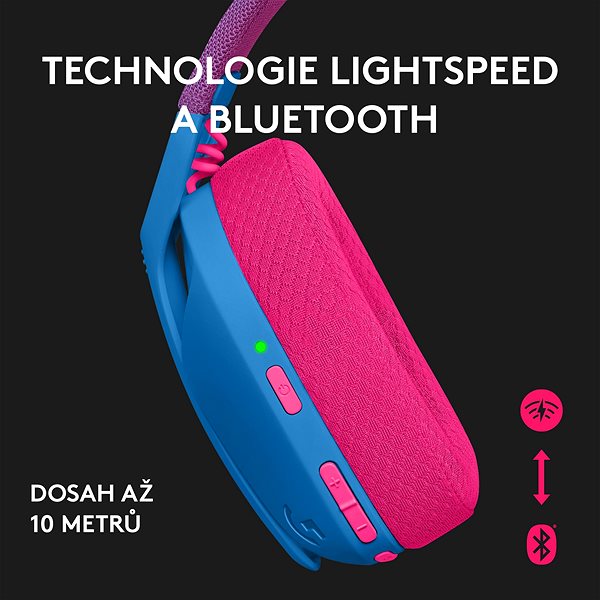 Gaming-Headset Logitech G435 LIGHTSPEED Wless Gaming Headset blau ...