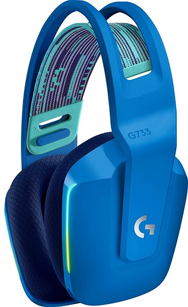 Gaming Headphones Logitech G733 LIGHTSPEED Blue Lateral view