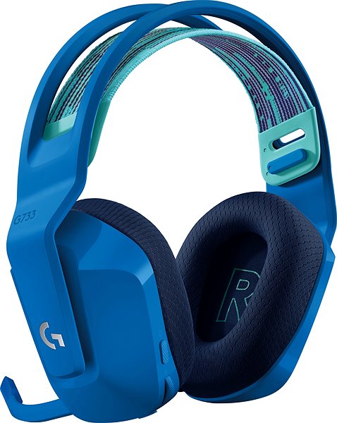 Gaming Headphones Logitech G733 LIGHTSPEED Blue Back page