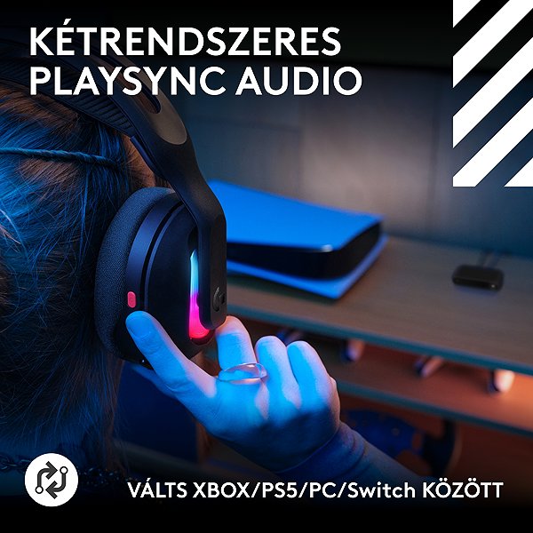 Gamer fejhallgató Logitech G A20 X, Black ...