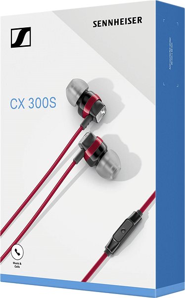 Fej-/fülhallgató Sennheiser CX 300S piros Csomagolás/doboz