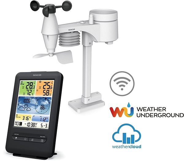 Wetterstation Sencor SWS 9898 WiFi Mermale/Technologie