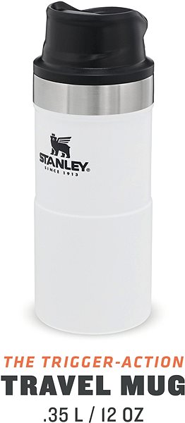Thermal Mug STANLEY Classic series one-hand thermo mug 350 ml polar white v2 ...