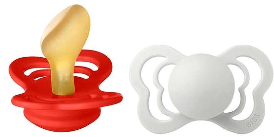 Bibs Couture natural rubber pacifier 2 pcs Candy Apple/Haze - size 2 (6m+) .
