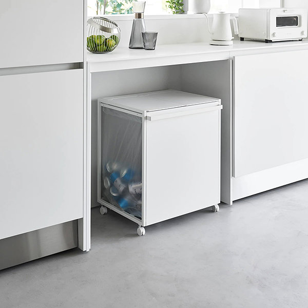 Rubbish Bin YAMAZAKI Tower 2-piece waste bin, white ...