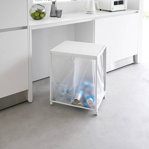 Rubbish Bin YAMAZAKI Tower 2-piece waste bin, white ...