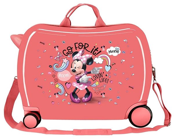 Kids suitcase JOUMMABAGS Minnie Loving Life suitcase on wheels .