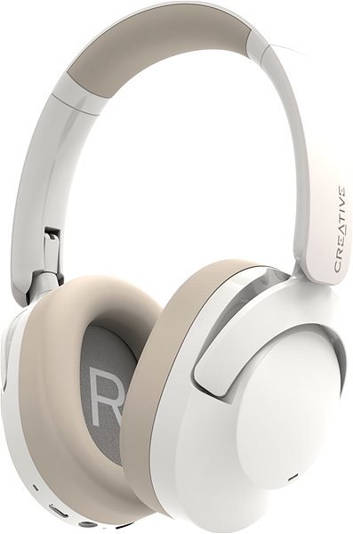 Vezeték nélküli fül-/fejhallgató Creative Zen Hybrid 2 krémszínű ...