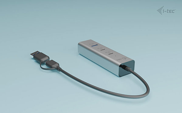 USB Hub i-tec Universal Charging Metal HUB 2x USB-C + 2x USB-A Port, PD 85W ...