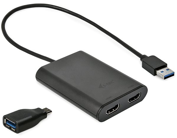 Port replikátor I-TEC USB 3.0 - 2x HDMI Csatlakozási lehetőségek (portok)